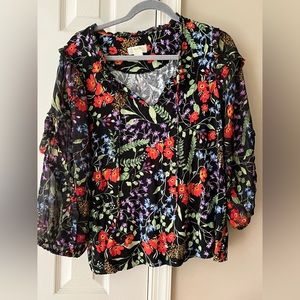 Maeve by Anthropologie Floral Shirt